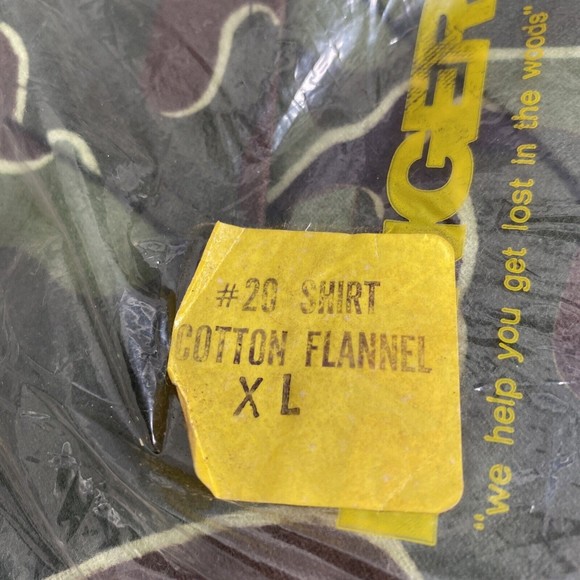Vintage Ranger Camo Shirt Men's XL Button Up NIP - Sealed NOS Retro Hunting - Picture 2 of 6